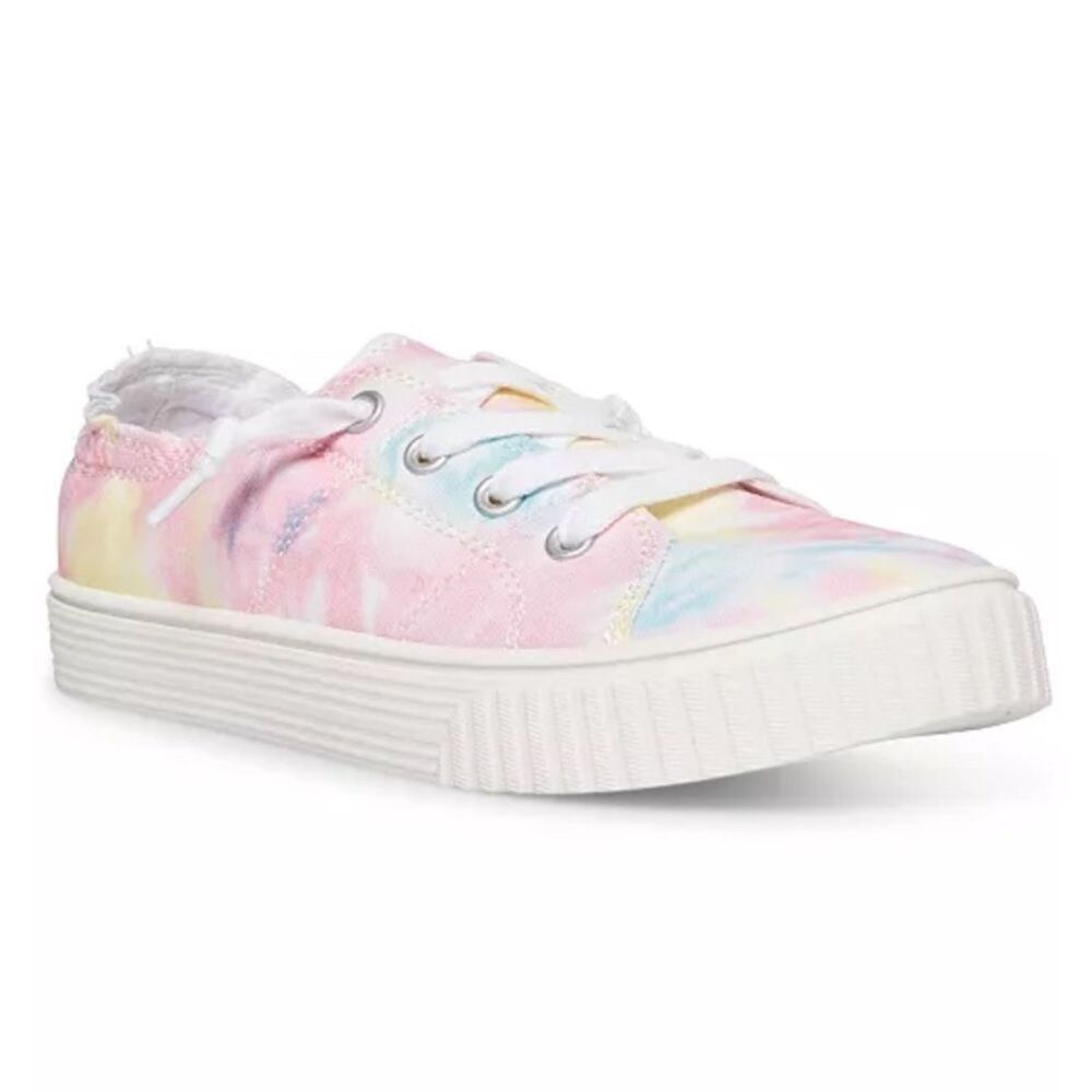 Madden Girl Sneakers Mashaa Women Shoes Tie Dye Size 9.5 Casual Pink Multicolor